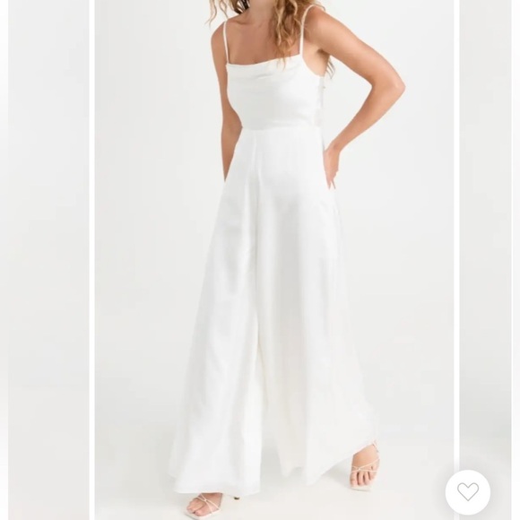 Fame and Partners Rosalie Jumpsuit Ivory NWT - Picture 1 of 7